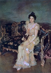Porträtt av Sofia Mikhailovna Botkina, 1899. av Valentin Aleksandrovich Serov