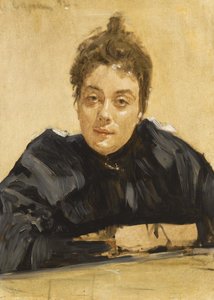 Porträtt av konstnären Maria Yakunchikova-Weber 1870-1902 av Valentin Aleksandrovich Serov