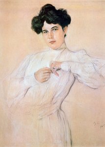 "Porträtt av Maria Botkina", 1905 av Valentin Serov