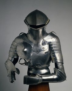 Komposit Stechzeug, rustning för "German Joust", c.1480-1540 (stål, järn, mässing och läder) av Valentin Siebenburger