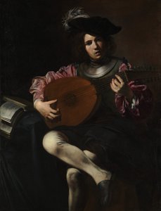 Lutspelare, ca. 1625-26.