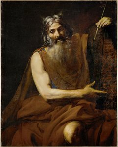 Moses (målning på duk) av Valentin de Boulogne