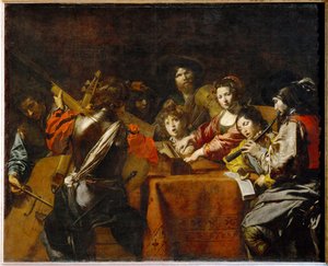 Un concert - En konsert ... av Valentin de Boulogne