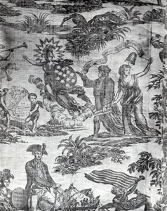 Apotheosis of Franklin (Möbeltyg)
