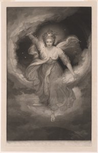 Georgiana hertiginna av Devonshire, porträtt som Cynthia ur Spenders "The Faerie Queen av Valentine Green