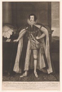 Porträtt av Charles Blount Sir Charles Blount Baron Mountjoy, Knight of the Parter, Lord Deputy of Ireland (titel på objekt)
