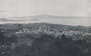 Aucklands hamn, 1924 av Valentine and Sons Ltd