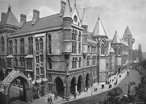 The New Law Courts, London, c1896 av Valentine and Sons Ltd