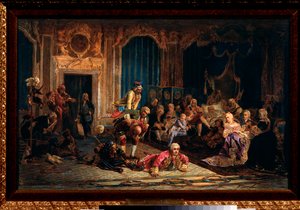 Gycklare vid kejsarinnan Anne I av Rysslands hov (Anna Ivanovna av Valeri Ivanovich Jacobi