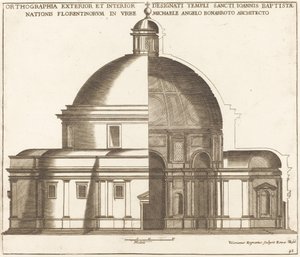 Sektion av Johannes Döparens kyrka av Valerien Regnard