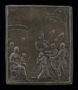 Tillbedjan av Magi. av Valerio Belli