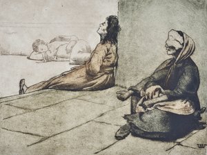 Napolitanska tiggare (teckning)