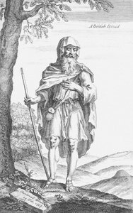 En brittisk druid från Stonehenge av William Stukeley, 1723 av Van Der Gucht