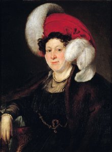Porträtt av grevinnan Natalia Alexandrovna Zubova 1775-1844, född Suvorova, 1834