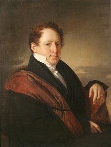 Porträtt av Stepan Dmitrievich Nechaev 1792-1860, 1830 av Vasili Andreevich Tropinin