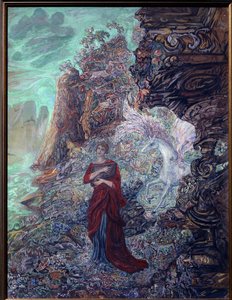 Sappho och Pegasus av Vasili Dmitrievich Millioti
