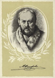 Alexander Ostrovsky, rysk dramatiker av Vasili Grigorevich Perov