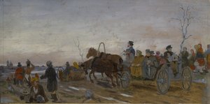 Heliga lördagskvällen, slutet av 1860-talet - början av 1870-talet av Vasili Grigorevich Perov