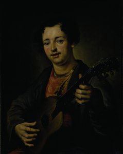 Gitarrspelaren, 1850-talet av Vasili Grigorevich Perov