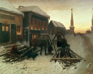 Den sista krogen vid stadsportarna av Vasili Grigorevich Perov