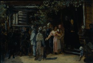 Att besöka en eremit, 1870-talet av Vasili Grigorevich Perov