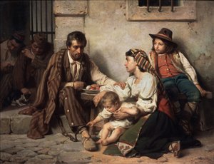 Familj på besök hos en fånge, 1868