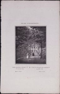 Utsikt över Sankt Petersburg. Peter den stores sommarpalats, 1833 av Vasili Semenovich Sadovnikov