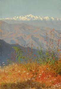 Solnedgång i Himalaya av Vasili Vasilievich Vereshchagin