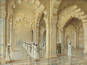Pärlmoskén i Agra, slutet av 1870-talet-början av 1880-talet av Vasili Vasilievich Vereshchagin