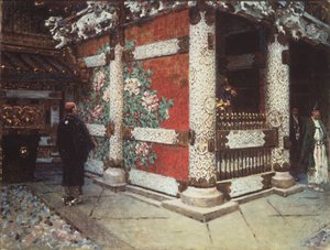 Shinto-helgedomen i Nikko, 1903 av Vasili Vasilievich Vereshchagin