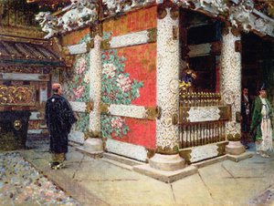 Shintotemplet i Nikko, Japan av Vasili Vasilievich Vereshchagin