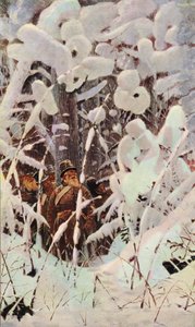 Vänta - låt dem komma närmare (färglitografi) av Vasili Vasilievich Vereshchagin