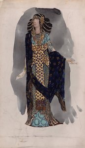 Kostymdesign från serien orientaliska dansare, 1900-talet av Vasili Vasilyevich Vladimirov