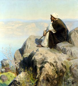 Drömmar av Polenov, Vasili Dmitrievich (1844-1927). Olja på duk