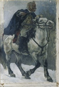 Alexander Suvorov till häst, 1897-1898 av Vasilij Ivanovic Surikov