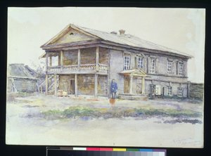 Surikovs hus i Krasnojarsk, 1890-91 av Vasilij Ivanovic Surikov