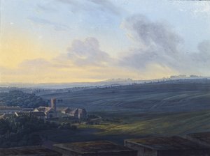 Utsikt över Tsarskoye Selo från Vita tornet, efter 1826 av Vasily Andreyevich Zhukovsky