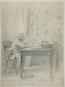 Porträtt av författaren Faddei Bulgarin 1789-1859, 1840-talet