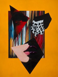 Open Virtue, 2014 (Akryl, blyerts på duk)
