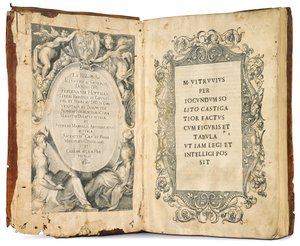 Tio böcker om arkitektur av Marcus Vitruvius Pollio, redigerad av Fra Giovanni Giocondo, 1511