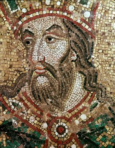Head of a King (mosaikdetalj av Veneto Byzantine School
