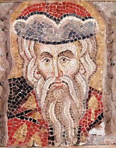 En profets huvud (mosaik av Veneto Byzantine School