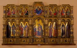 Bebådelsens polyptyk (Lion Polyptych) av Veneziano Lorenzo