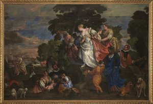 Moses räddade från vattnet, 1582-83 av Veronese