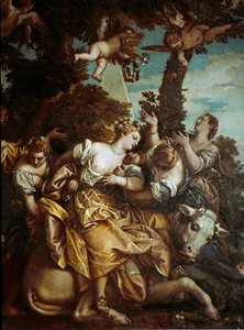 Kidnappningen av Europa. Målning av Paolo Caliari Paolo Veronese av Veronese