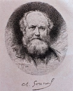 Porträtt av Charles Gounod (teckning