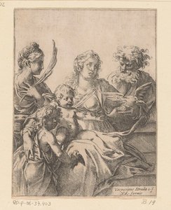 Helig familj med Johannes Döparen och Elisabeth