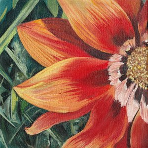 Ljus orange blomma