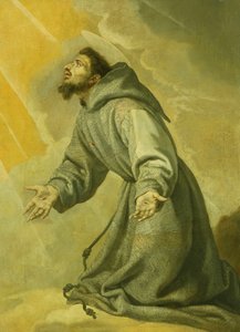 Saint Francis tar emot Stigmata,