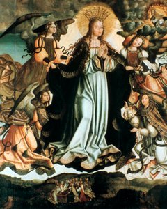 Jungfruns antagande, c1491-1518 av Vicente Gil